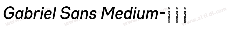 Gabriel Sans Medium字体转换